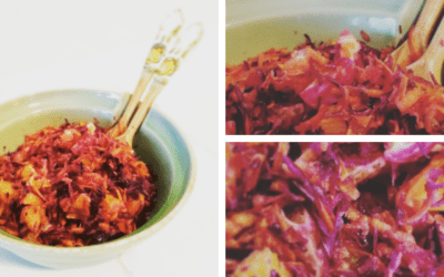 Efterårssalat med rødkål, gulerod og appelsin